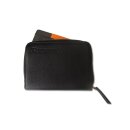 Leder Zip Notizbuch (M) Schwarz