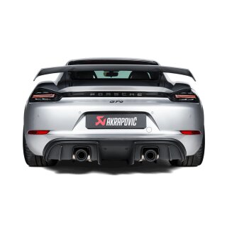 Akrapovic Endrohr-Set (Titan) - Black für Porsche 718 Cayman GTS 4.0